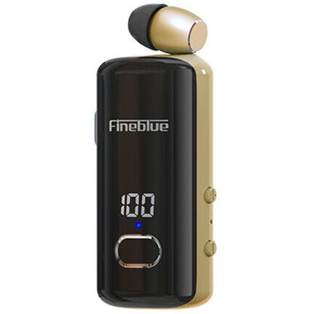 Fineblue F580 In-ear Bluetooth Handsfree Ακουστικό Χρυσό