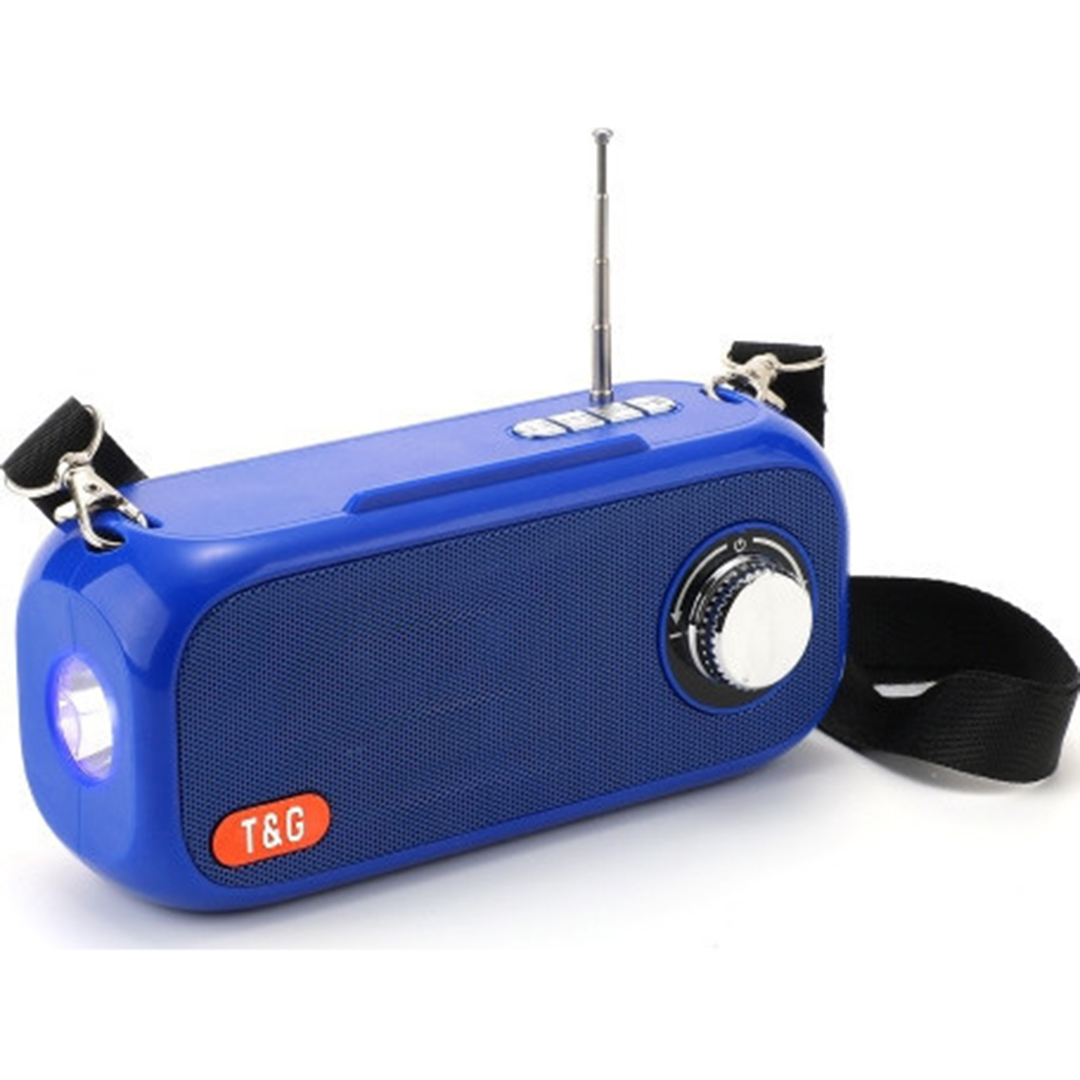 Ηχείο Bluetooth 5W με ραδιόφωνο και διάρκεια μπαταρίας έως 4 ώρες T&G TG-613 σε μπλε χρώμα