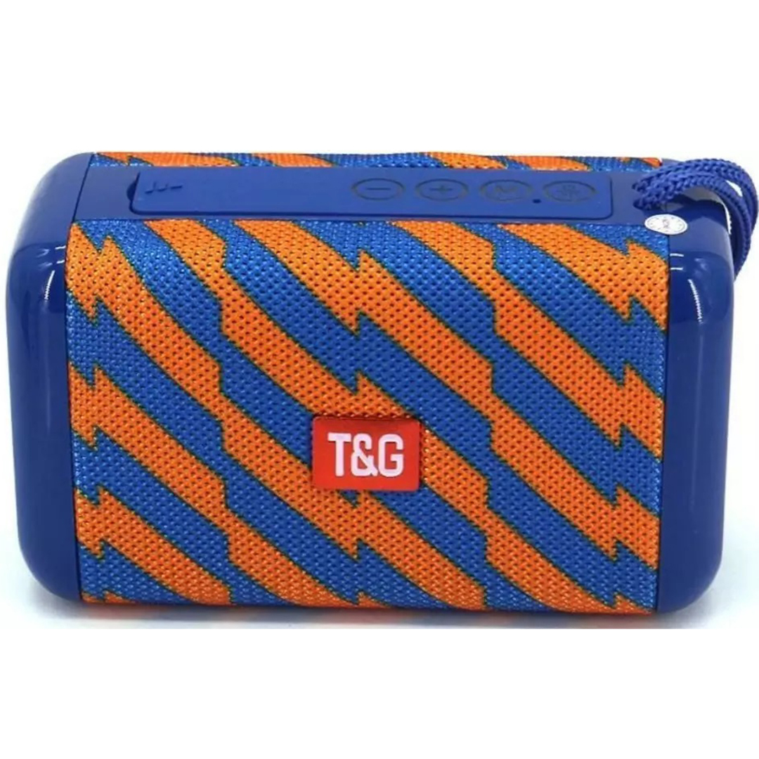 Ηχείο bluetooth 5W T&G TG-163 σε μπλε πορτοκαλί χρώμα