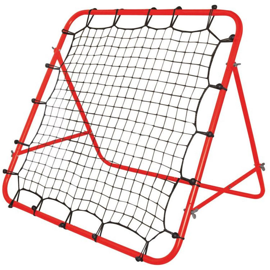Σιδερένιο Παιδικό Τέρμα Ποδοσφαίρου με Δίχτυ 100×100 Κόκκινο HW-B0062