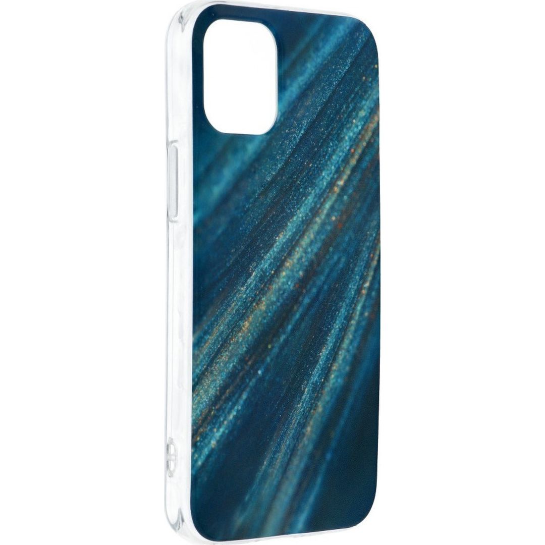 Forcell Marble Cosmo Back Cover Σιλικόνης Μπλε Design 10 (iPhone 12 mini)