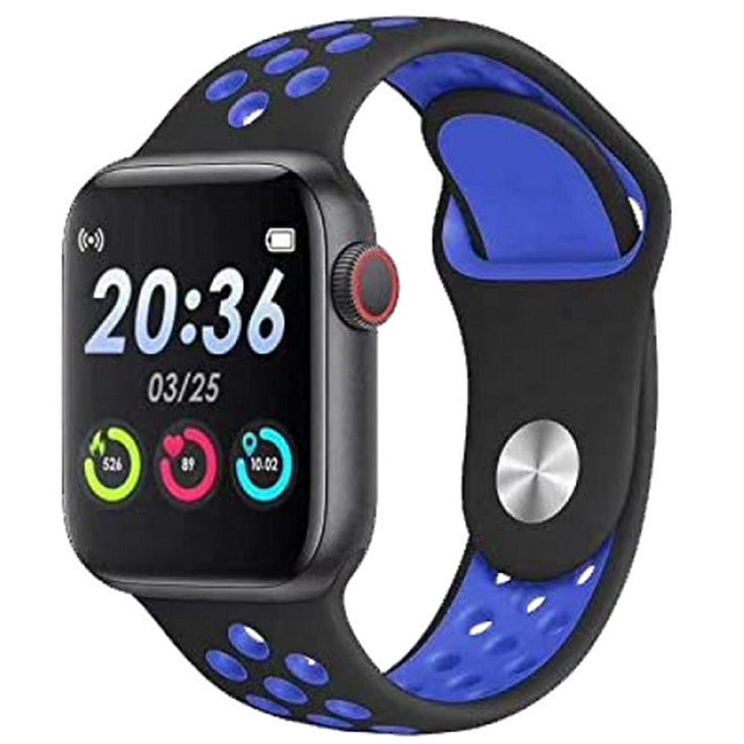 Smartwatch με παλμογράφο T55 μαύρο/μπλε