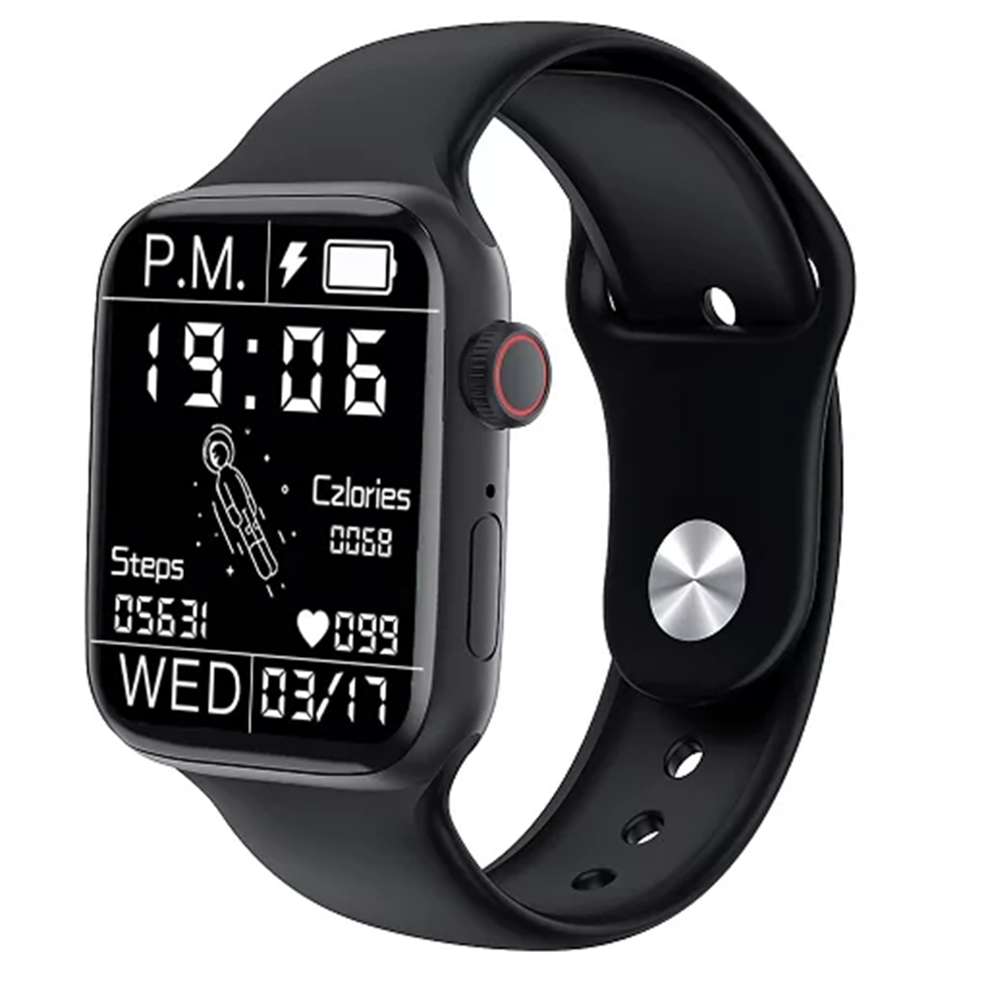 Smartwatch 44mm με παλμογράφο HW22 σε μαύρο χρώμα