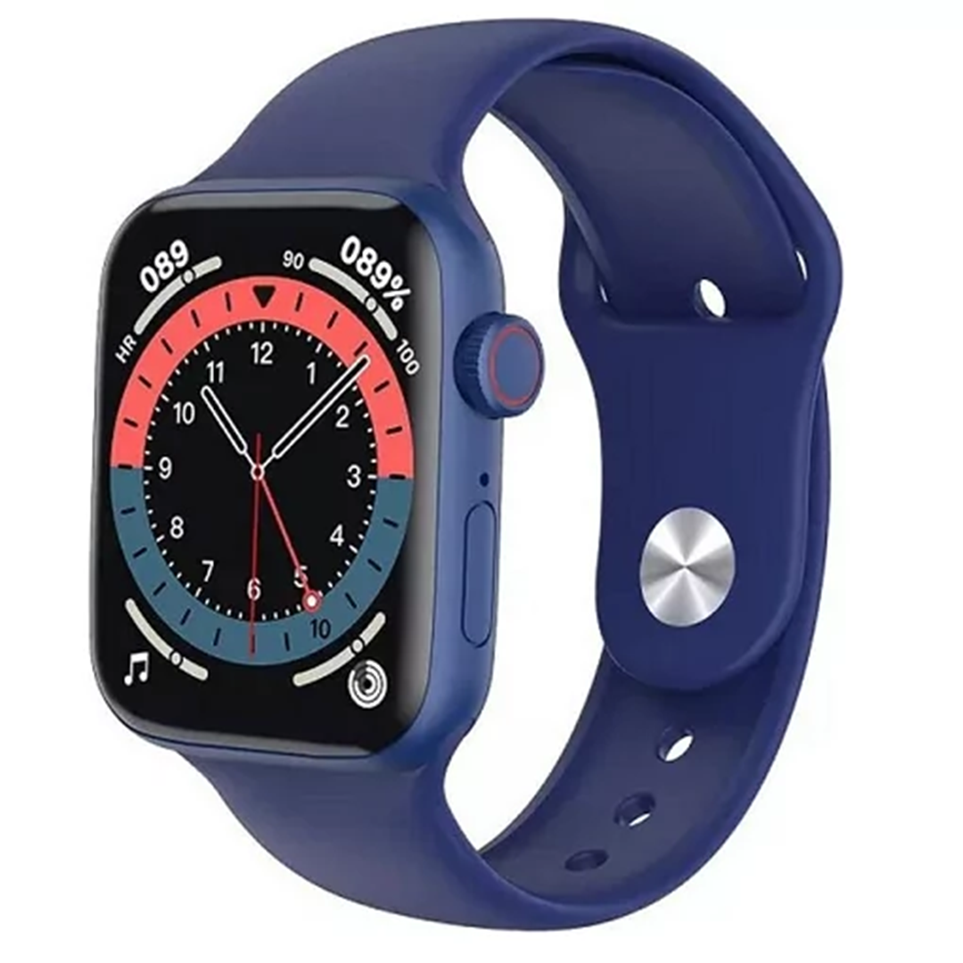 Smartwatch 44mm με παλμογράφο HW22 σε μπλε χρώμα