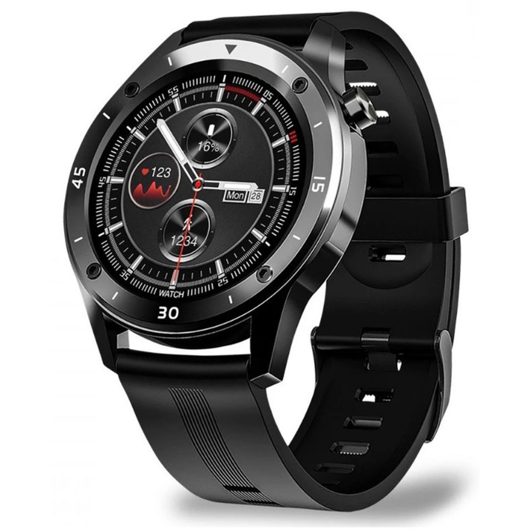 Moxom Sports MX-WH04 Αδιάβροχο Smartwatch με Παλμογράφο (Μαύρο)