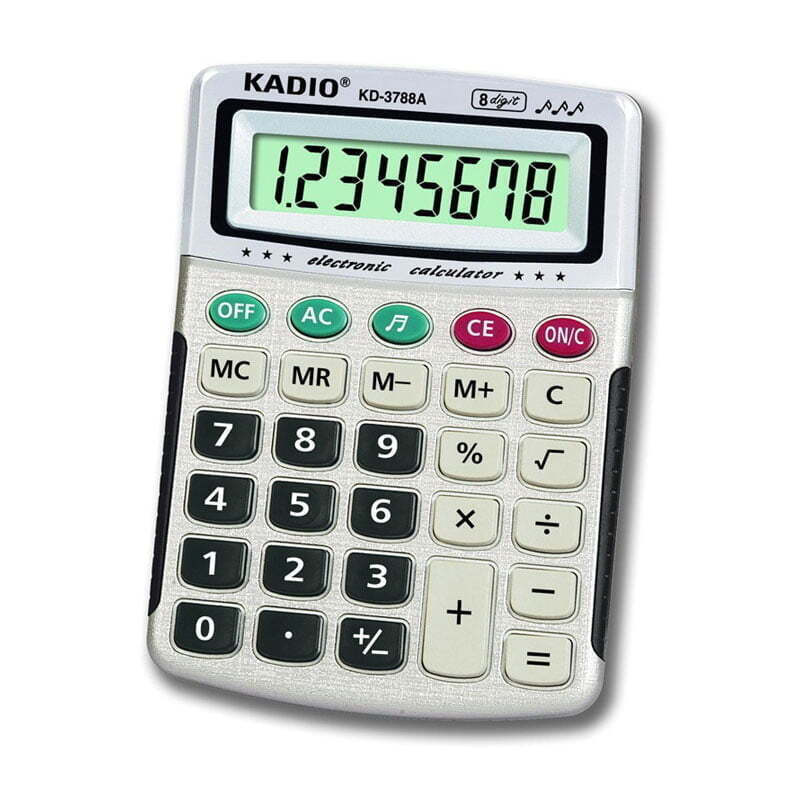 Αριθμομηχανή Kadio KD-3788A σε Λευκό Χρώμα