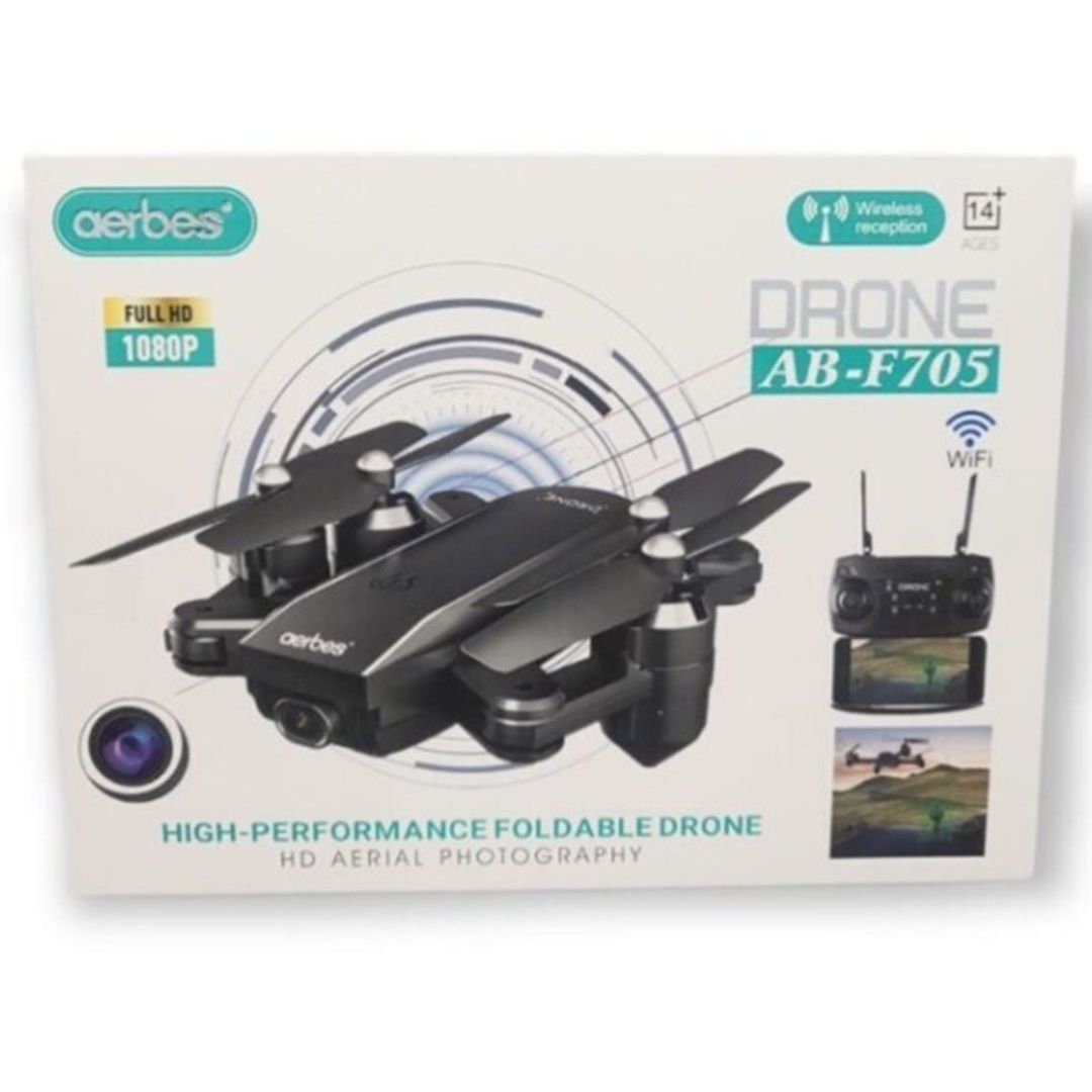 Επαναφορτιζόμενο πτυσσόμενο drone μαύρο AB-F705 AERBES