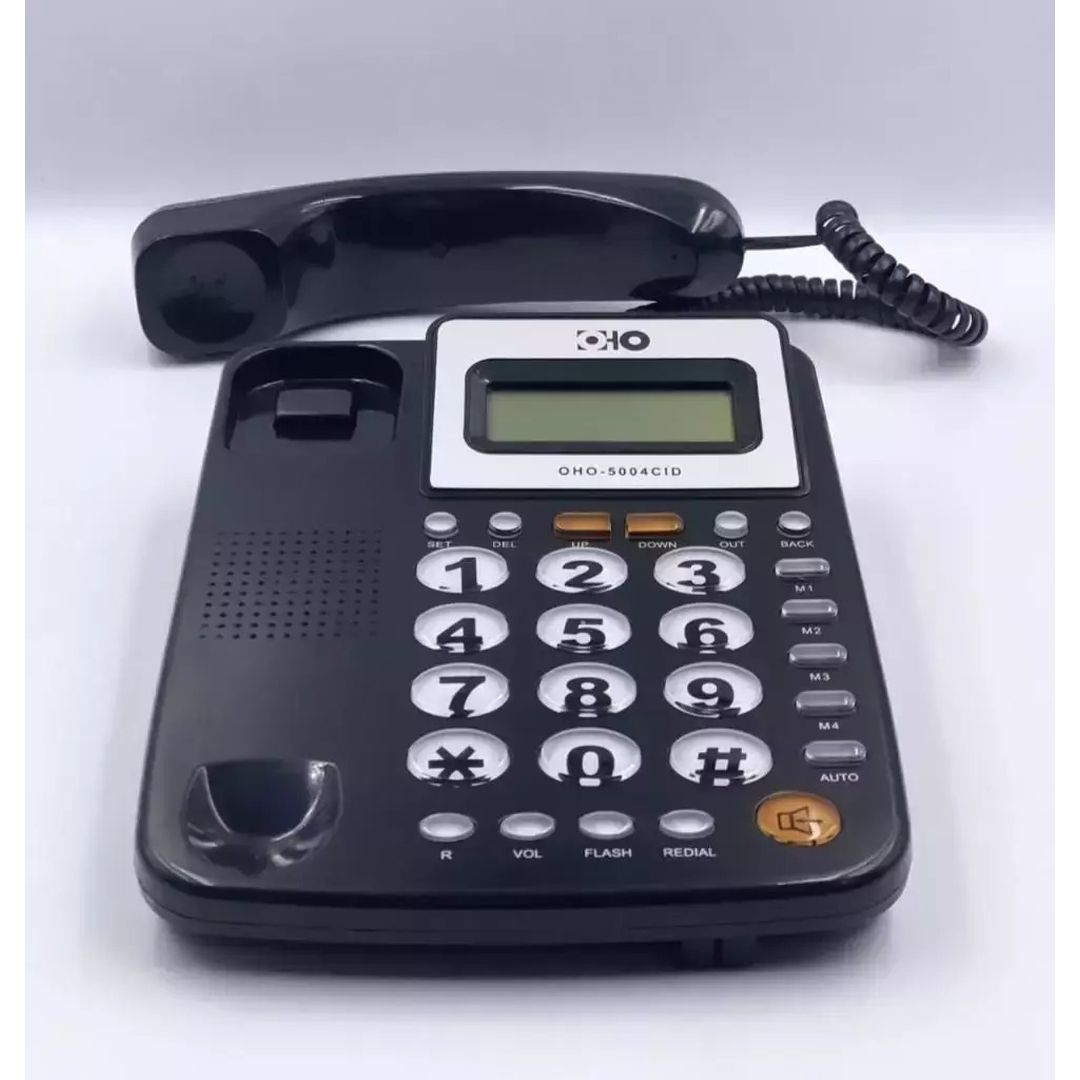 OHO-5004CID Ενσύρματο Τηλέφωνο Γραφείου Μαύρο