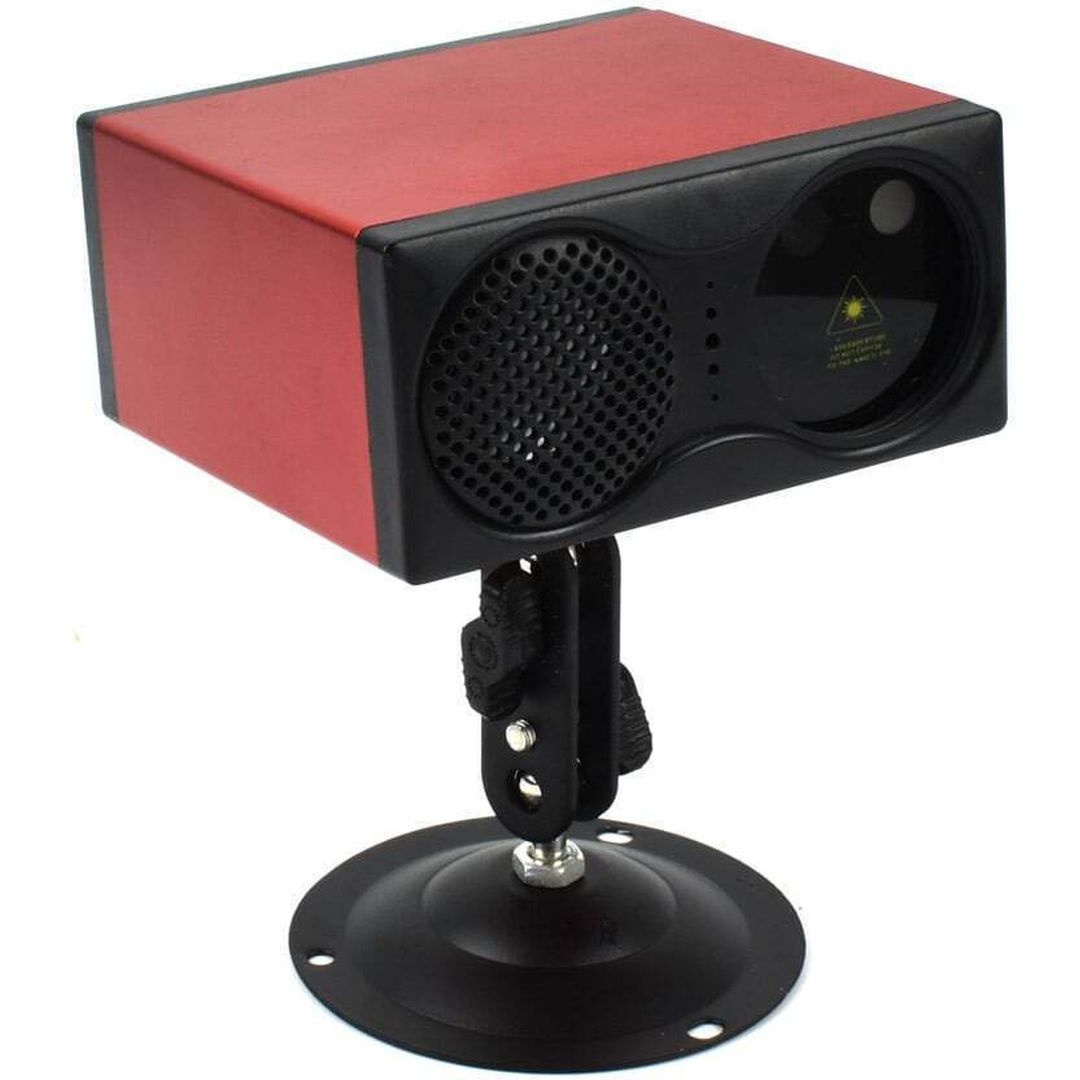Φορητό Bluetooth V5.0 Ηχείο & Φωτορυθμικός Προβολέας RGB με Κάρτα TF Andowl Q-RGK02 Κόκκινο