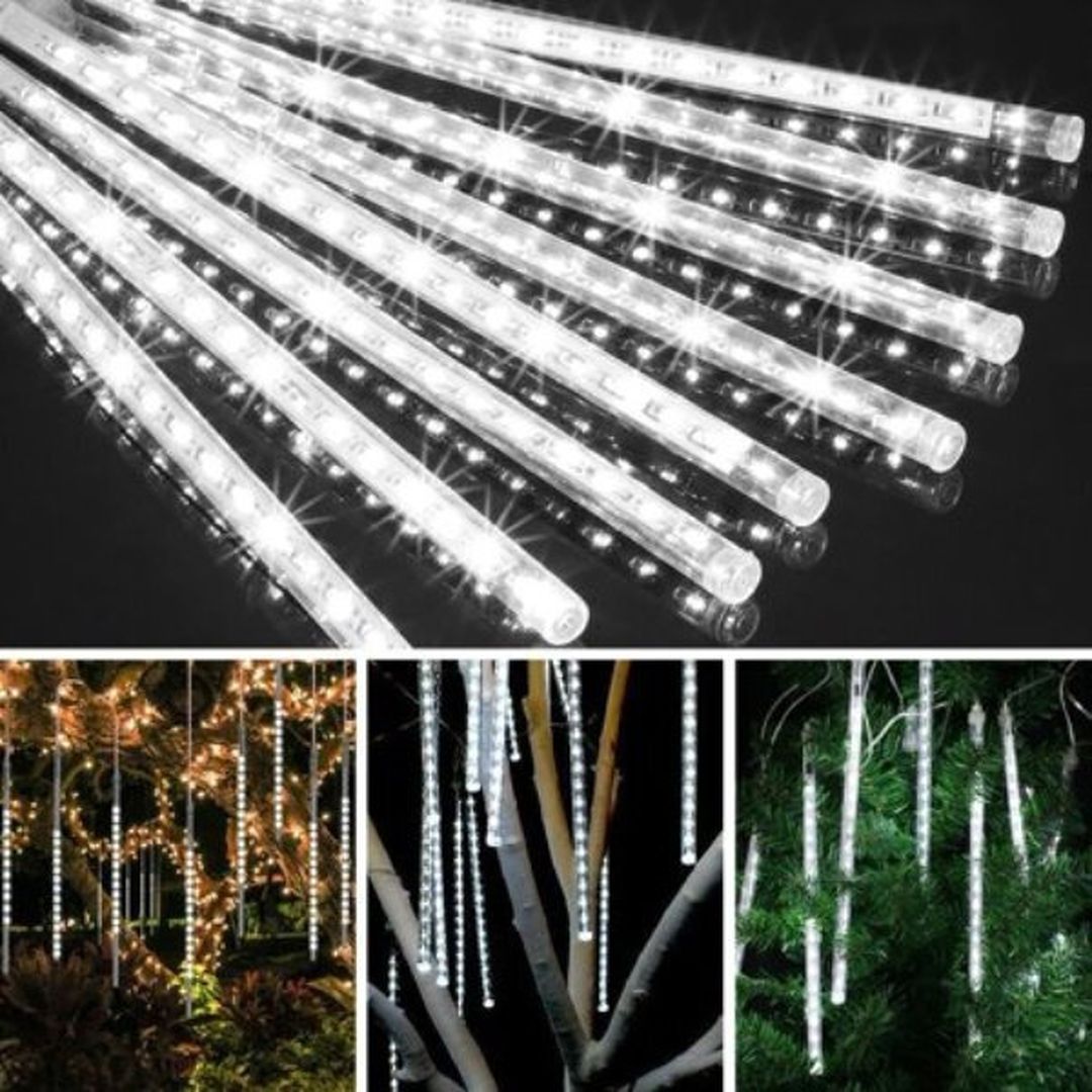 Χριστουγεννιάτικη επεκτεινόμενη LED βροχή μετεωριτών 8 x 50cm BX-009