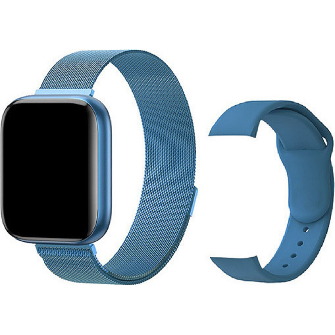 Smartwatch με παλμογράφο και Δώρο ανταλλακτικό λουράκι T99 μπλε