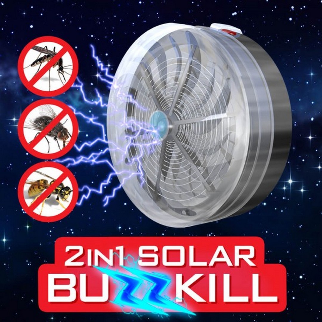 Συσκευή απώθησης εντόμων - Solar Buz Kill 1+1 Δώρο