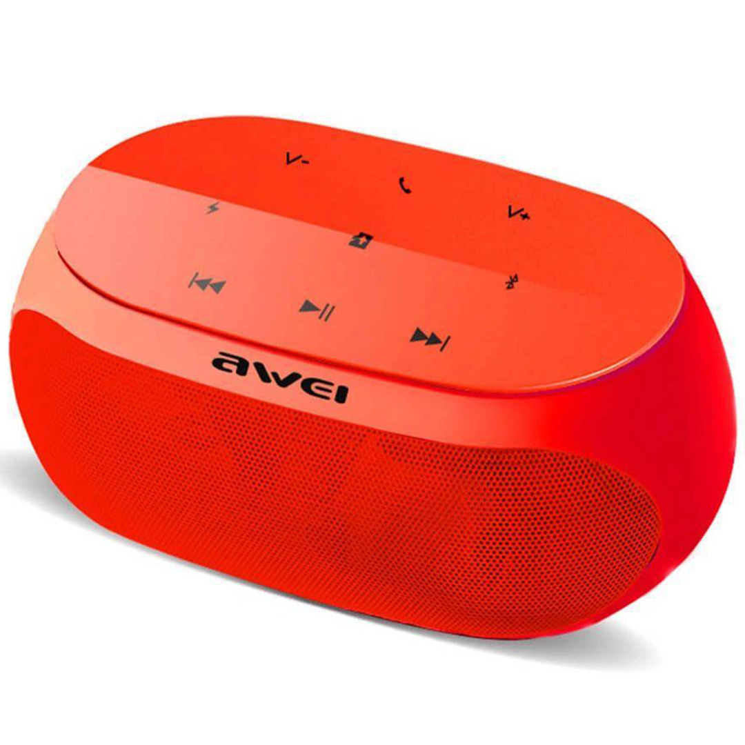 Ηχείο Bluetooth 9W με 8 ώρες λειτουργίας Awei Y200 σε κόκκινο χρώμα