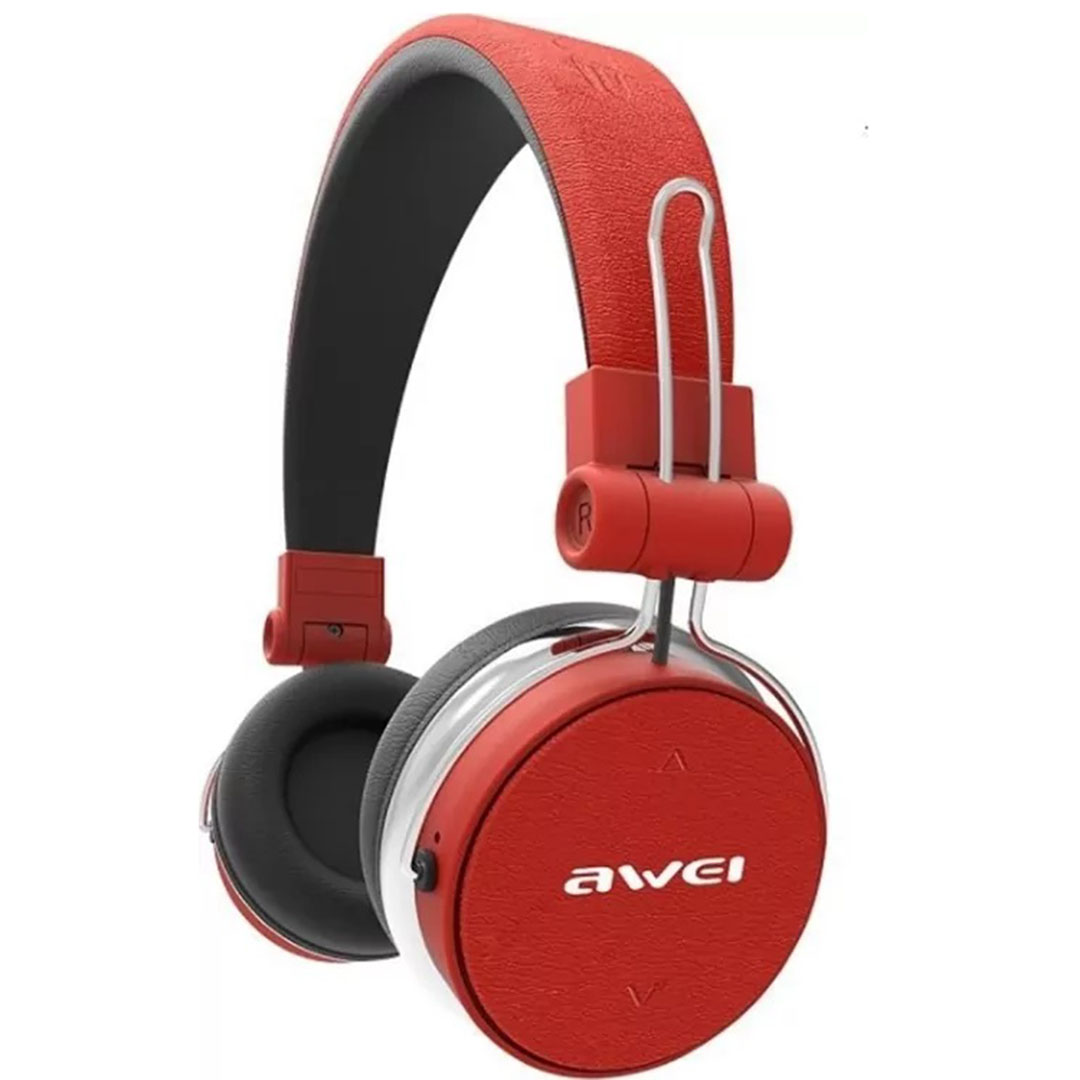 Ασύρματα/ενσύρματα ακουστικά bluetooth over ear stereo Awei A700BL κόκκινα