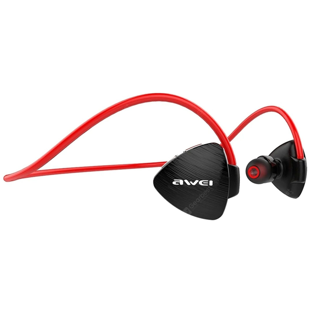 Ακουστικά in-ear bluetooth handsfree Awei A847BL σε κόκκινο χρώμα