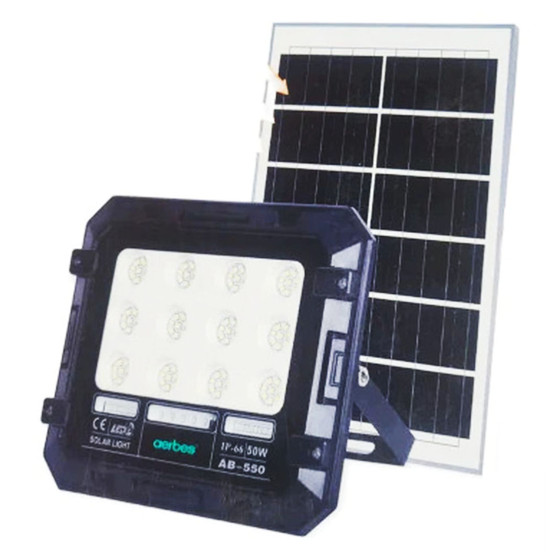 Aerbes AB-T550 Ηλιακός Προβολέας LED 50W με Τηλεχειριστήριο