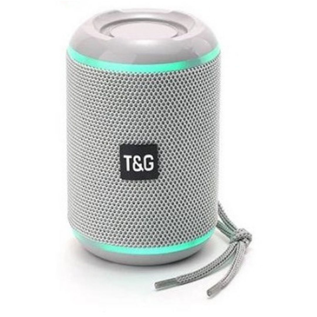 T&G TG-291 Ηχείο Bluetooth 5W με Ραδιόφωνο και Διάρκεια Μπαταρίας έως 4 ώρες Light Grey