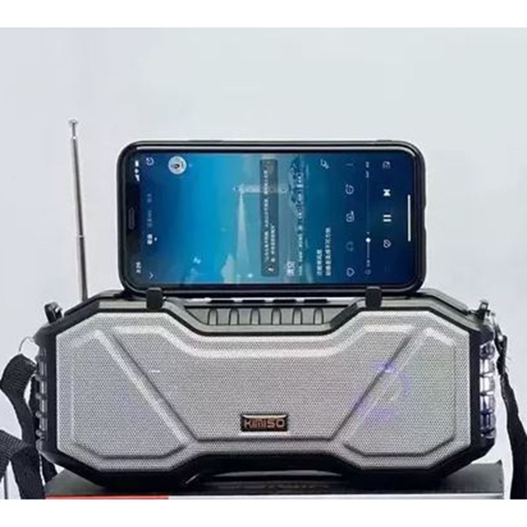 Kimiso KMS-137 Ηχείο Bluetooth 10W με Ραδιόφωνο Γκρι