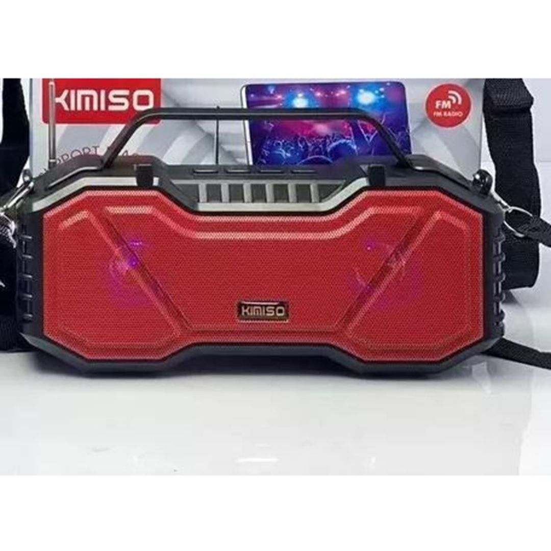 Kimiso KMS-137 Ηχείο Bluetooth 10W με Ραδιόφωνο Κόκκινο
