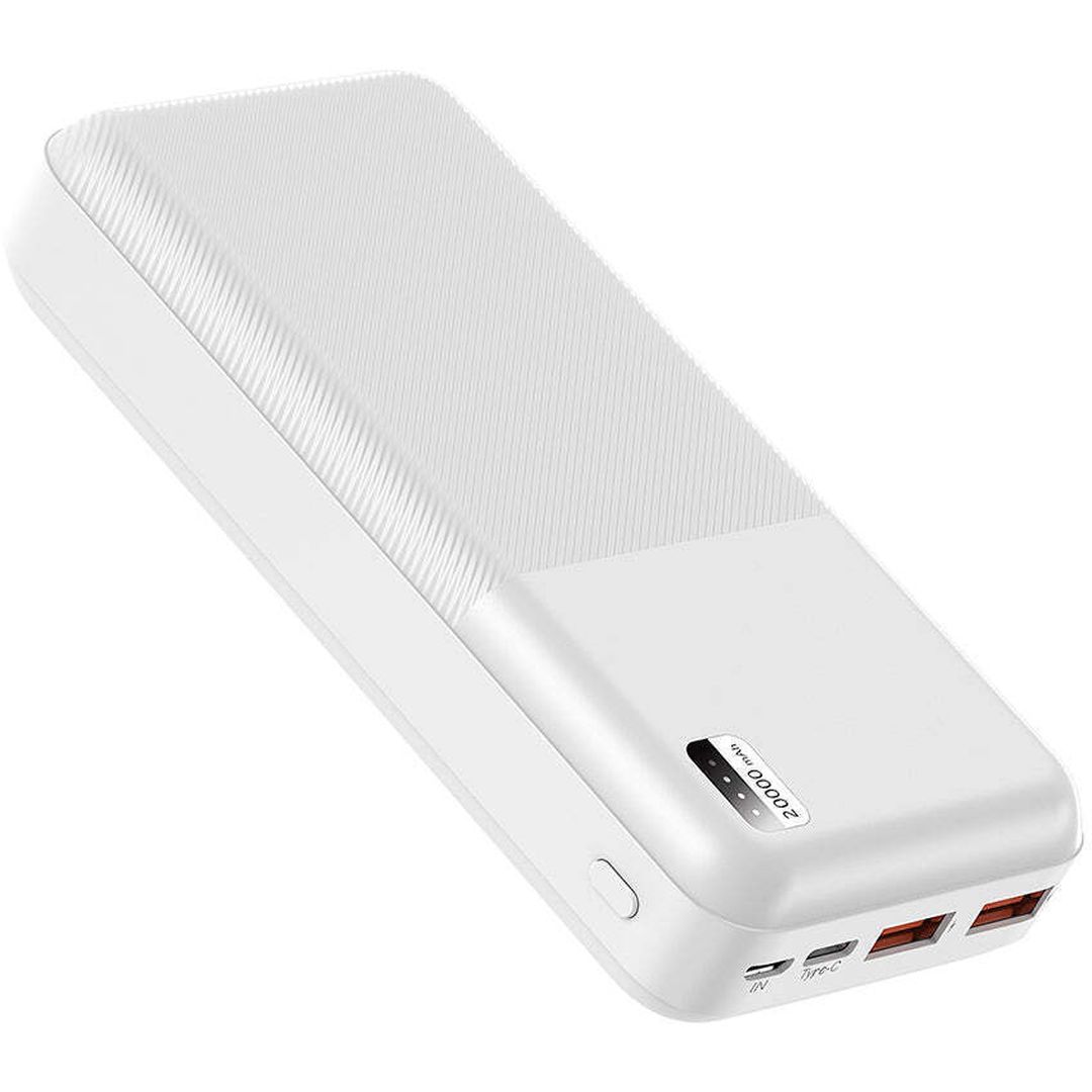 Xipin PX722 Power Bank 20000mAh 22.5W με 2 Θύρες USB-A και Θύρα USB-C Power Delivery / Quick Charge 3.0 Λευκό