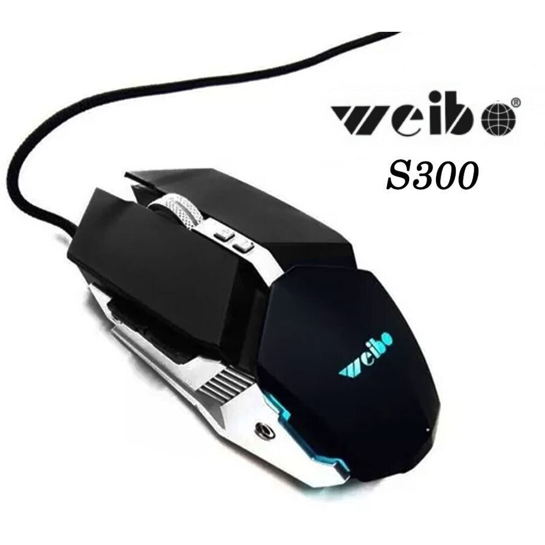Weibo S300 RGB Gaming Ποντίκι 3200 DPI Μαύρο