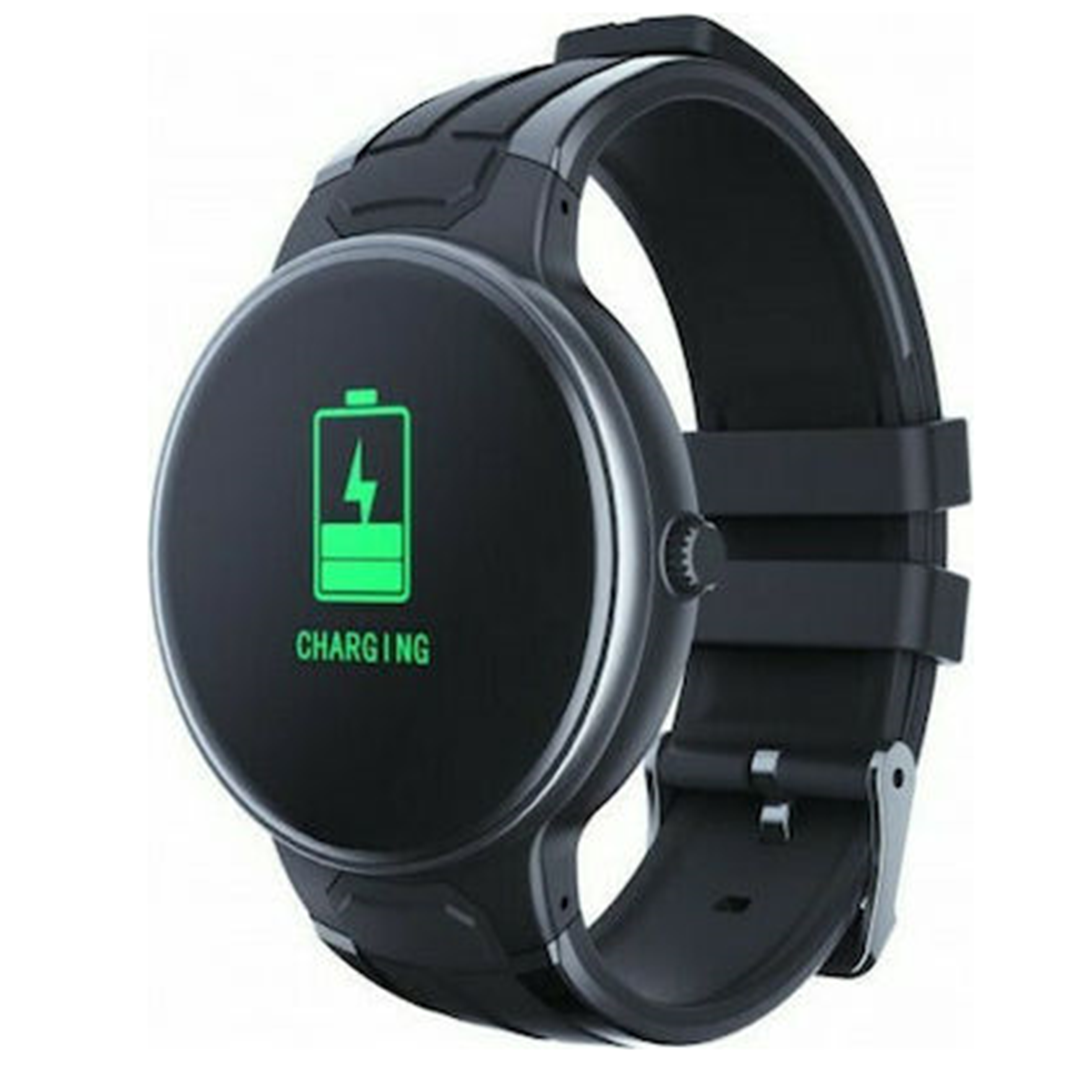 Z8 smartwatch ECG, heart rate, calls reminder, IP68, android, iOS σε μαύρο χρώμα