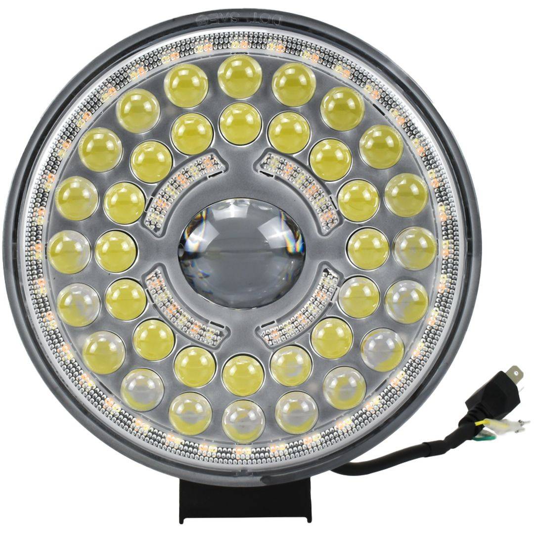 Andowl Q-LED07 Στρογγυλός Προβολέας Αυτοκινήτου LED 12V 44W 18cm με Λευκό Φωτισμό 1τμχ