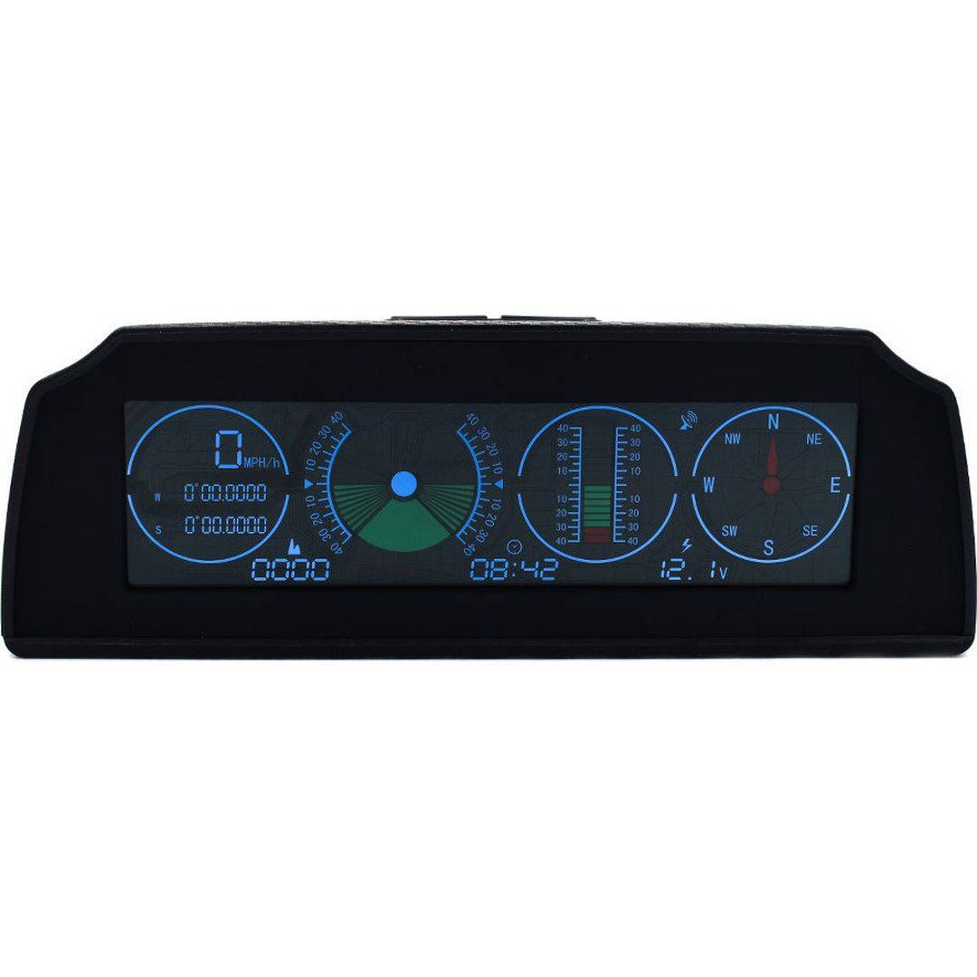 Autool X90 Ψηφιακό Βολτόμετρο/Κλισιόμετρο/Πυξίδα/Ρολόι/Ταχύμετρο Αυτοκινήτου