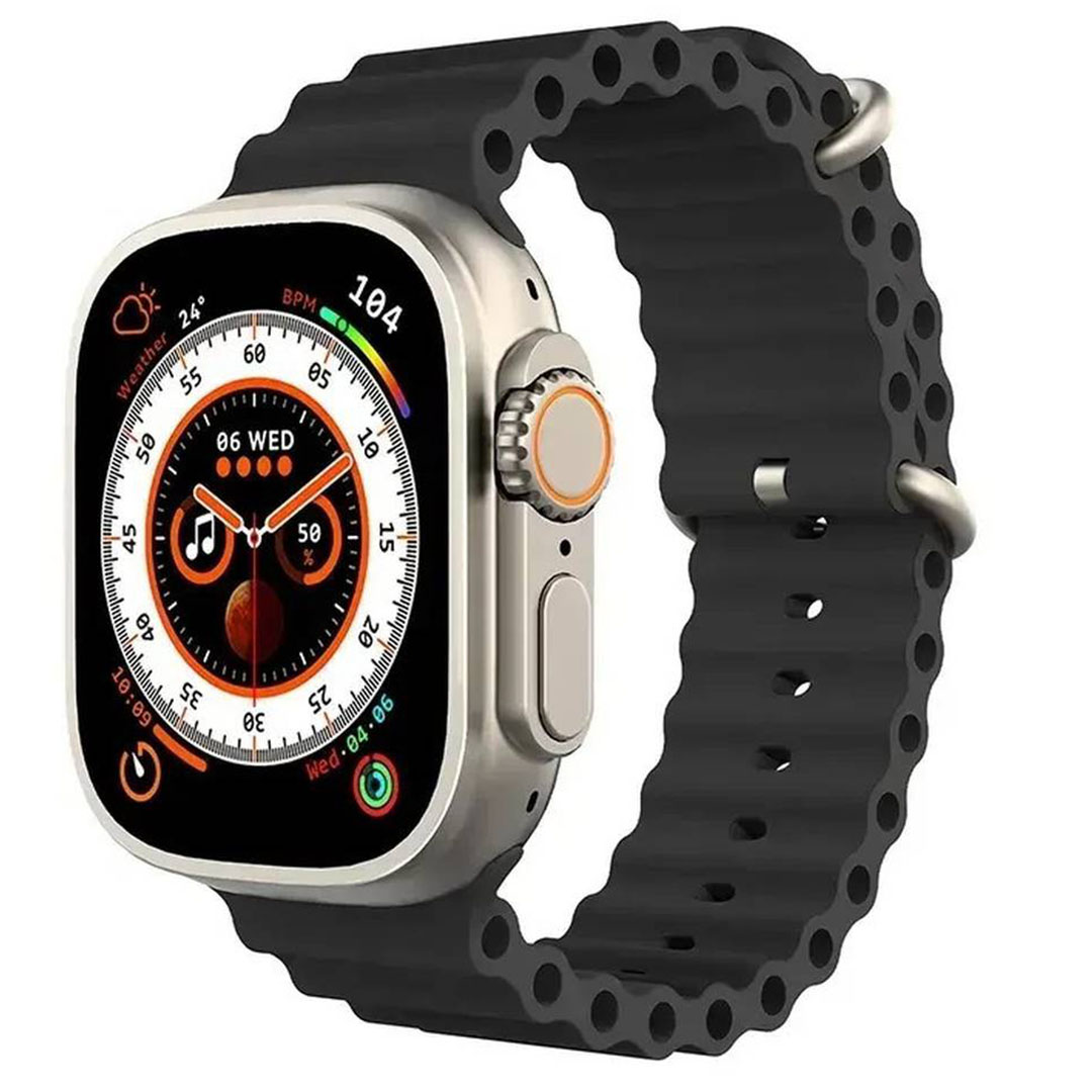 S9 Ultra Smartwatch με Παλμογράφο (Μαύρο)