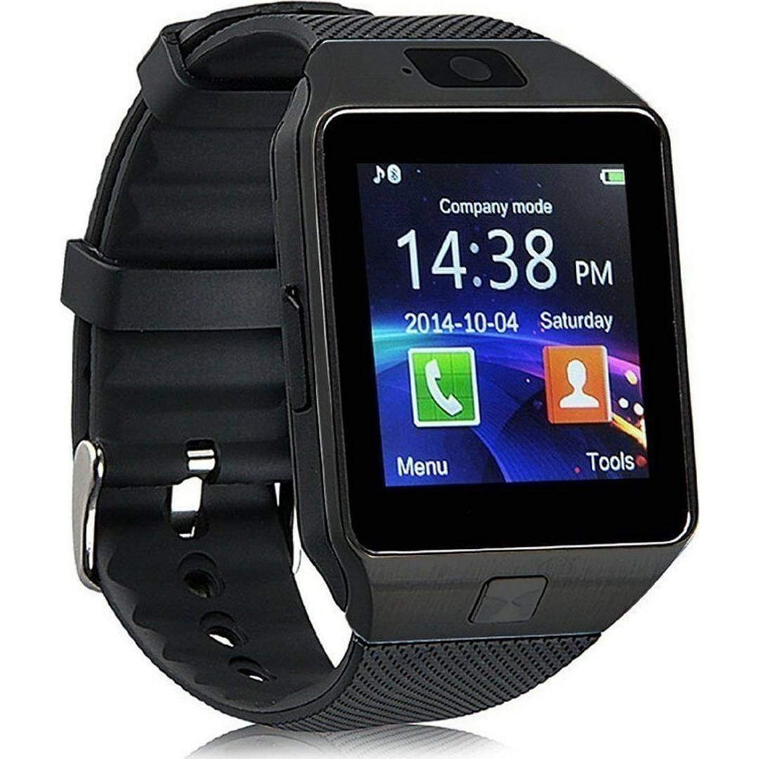 DZ09 43mm Smartwatch με SIM (Μαύρο)