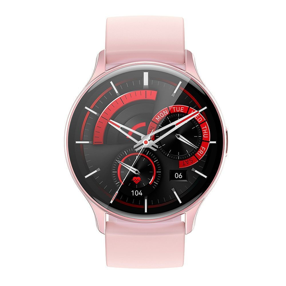 Hoco Y15 Aluminium Smartwatch με Παλμογράφο (Ροζ Χρυσό)
