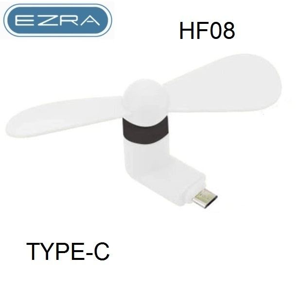 Ezra HF-08 Ανεμιστηράκι Κινητού USB Type-C Λευκό