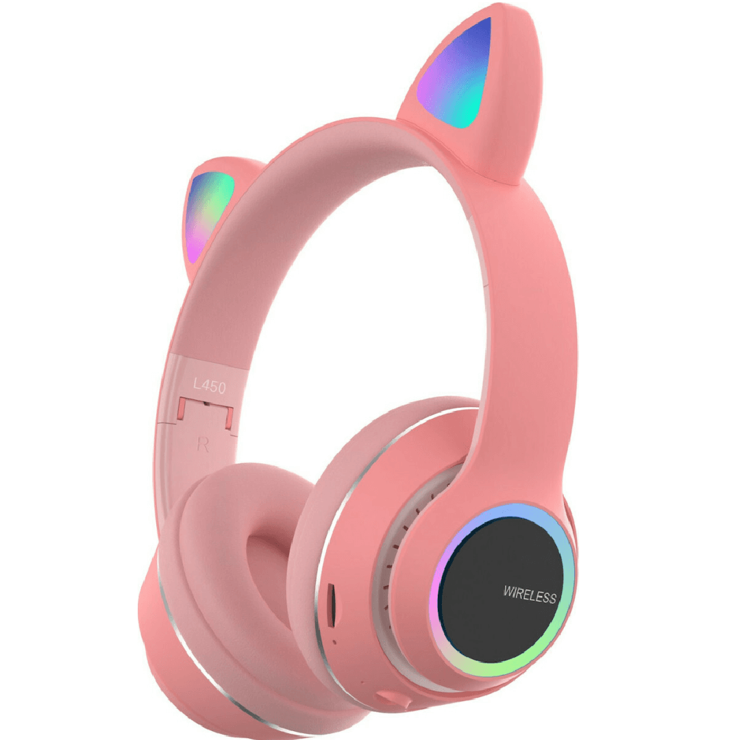 Ασύρματα, ενσύρματα ακουστικά over ear CAT L450 σε ροζ χρώμα