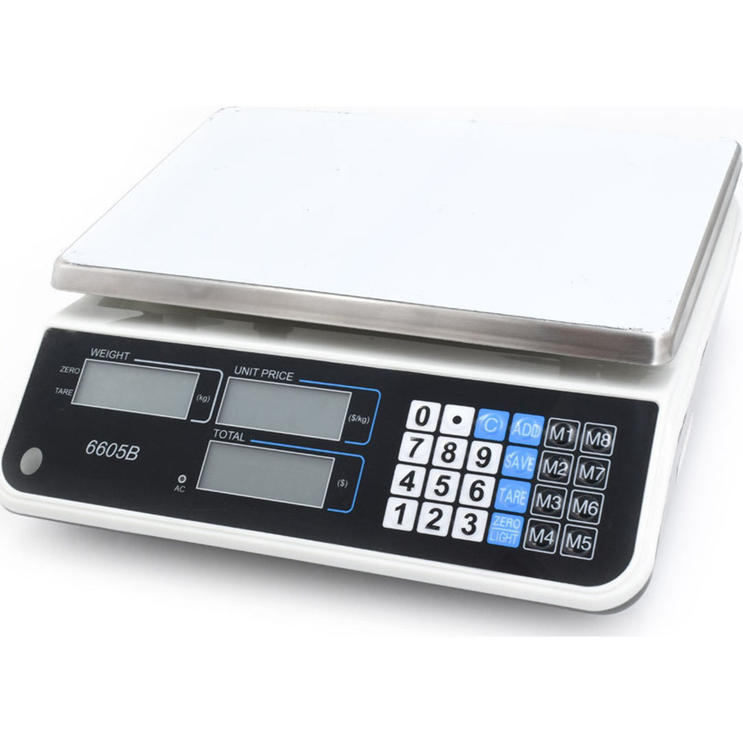 Ηλεκτρονική Επαγγελματική Ζυγαριά ACS 6605Β με Ικανότητα Ζύγισης 30kg και Υποδιαίρεση 5gr