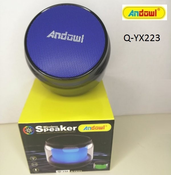 Andowl Ηχείο Bluetooth με Ραδιόφωνο και Διάρκεια Μπαταρίας έως 2 ώρες Μπλε