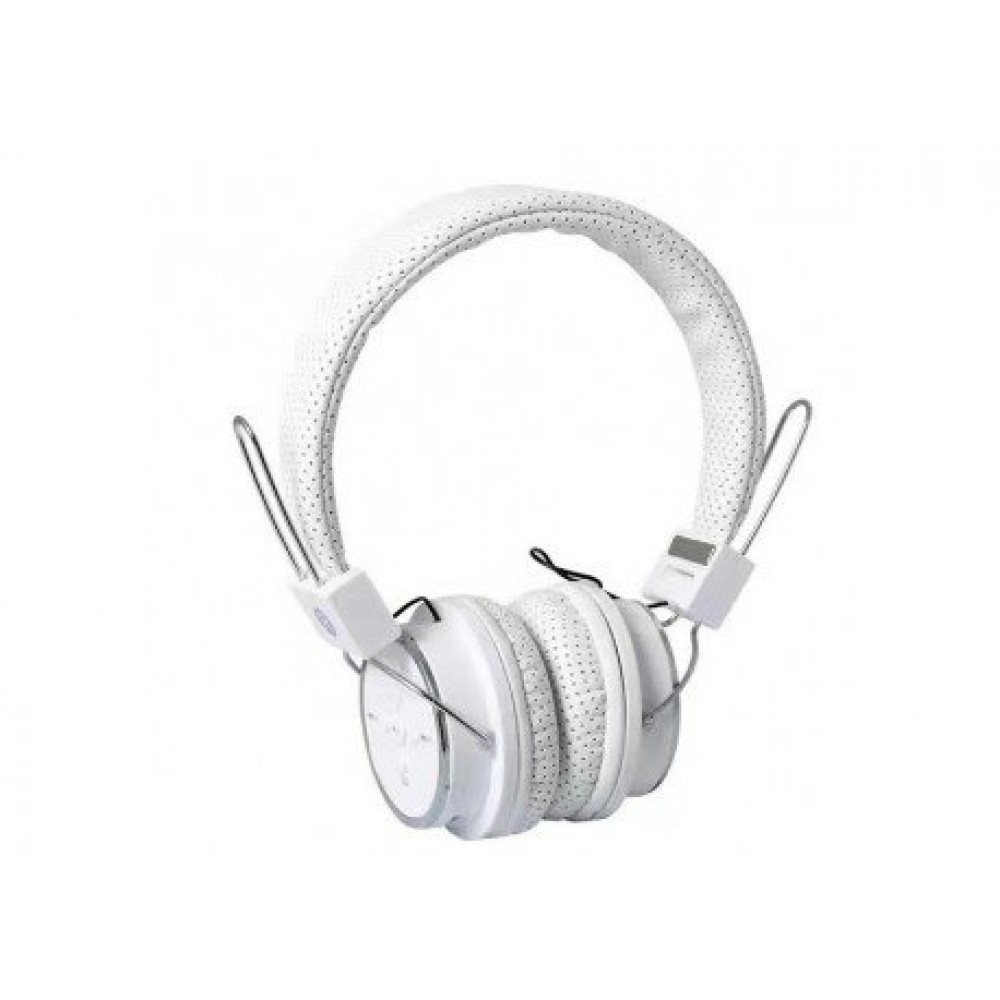 Ασύρματα στερεοφωνικά ακουστικά bluetooth Ezra BW15 σε λευκό χρώμα