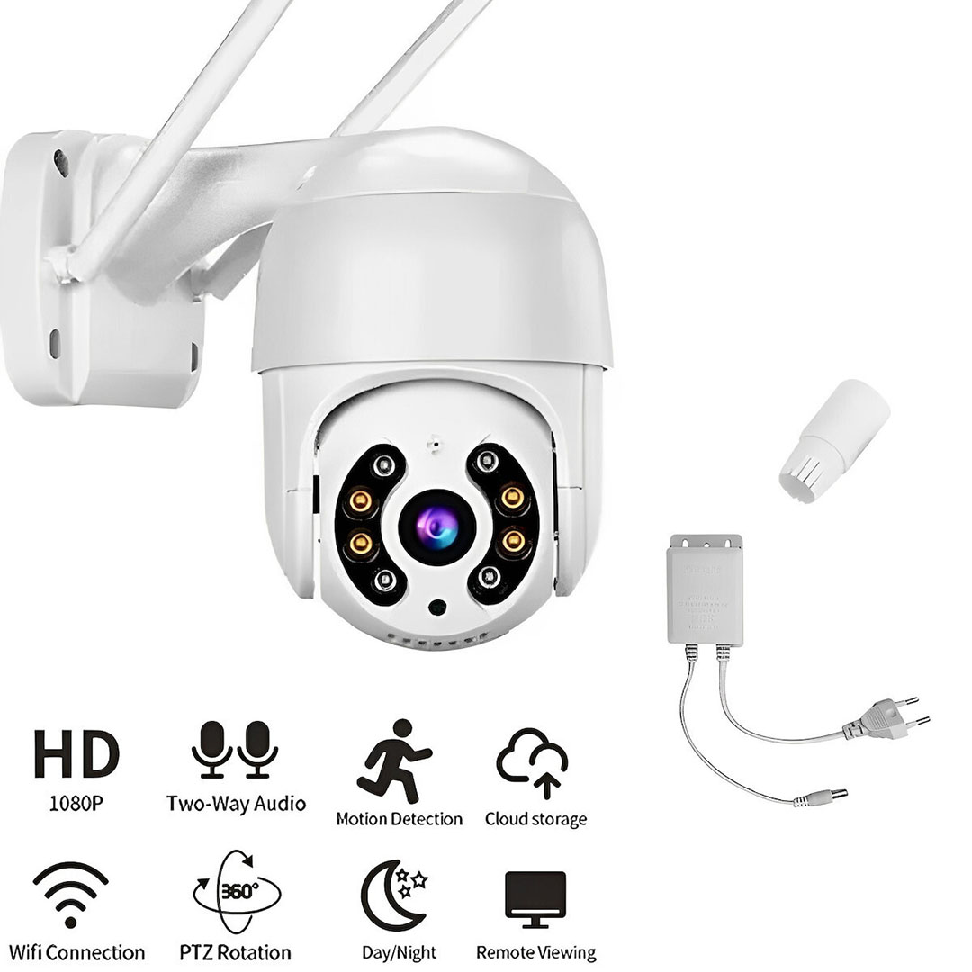 Jortan IP Κάμερα Παρακολούθησης Wi-Fi 1080p Full HD Αδιάβροχη με Φακό 3.6mm JT-8176QJ