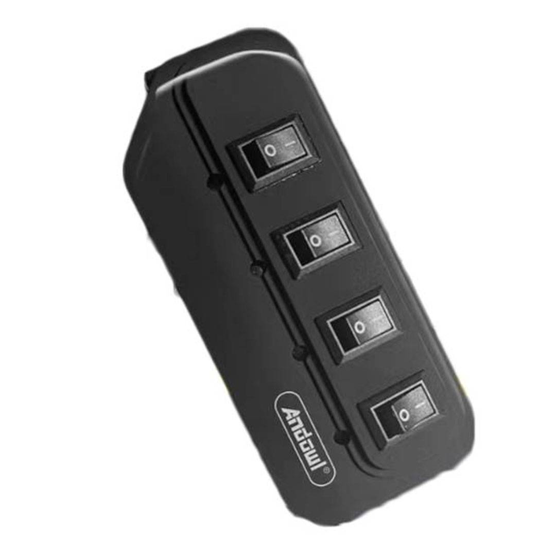 Andowl USB 2.0 Hub 4 Θυρών με σύνδεση USB-A (Q-HU150K)