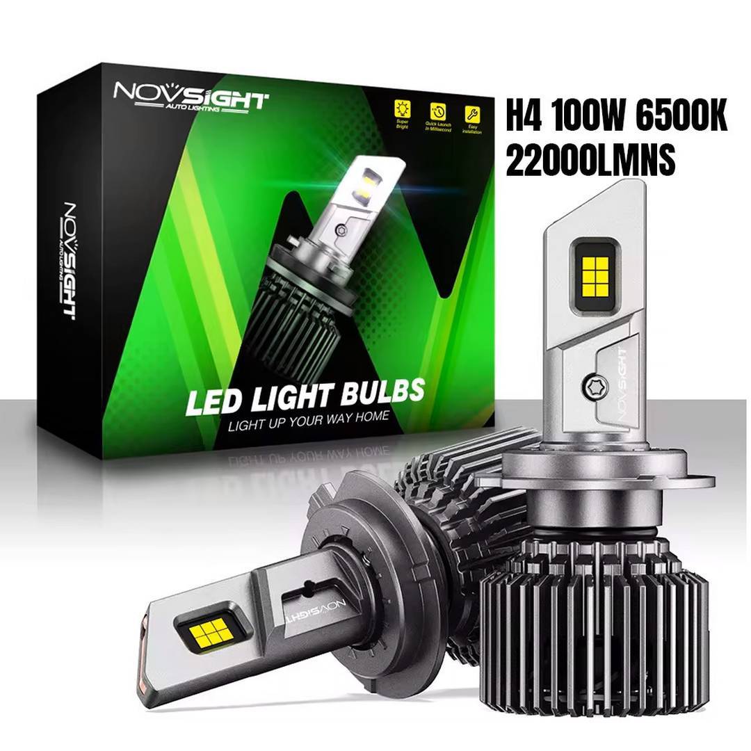 NovSight Λάμπες Αυτοκινήτου H4 Canbus LED Ψυχρό Λευκό 100W A500-N76-H4