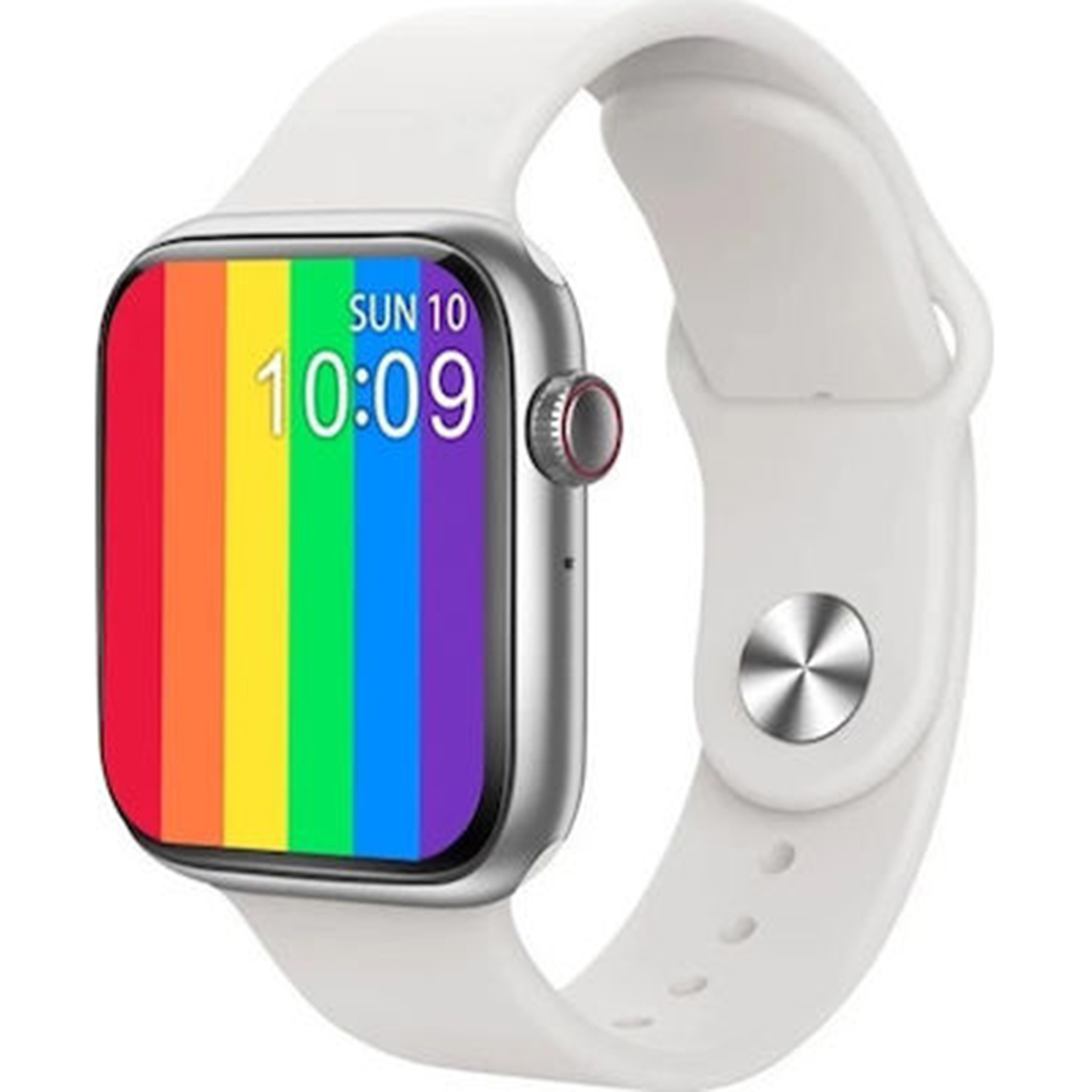 Smartwatch με παλμογράφο T55+ σε λευκό χρώμα