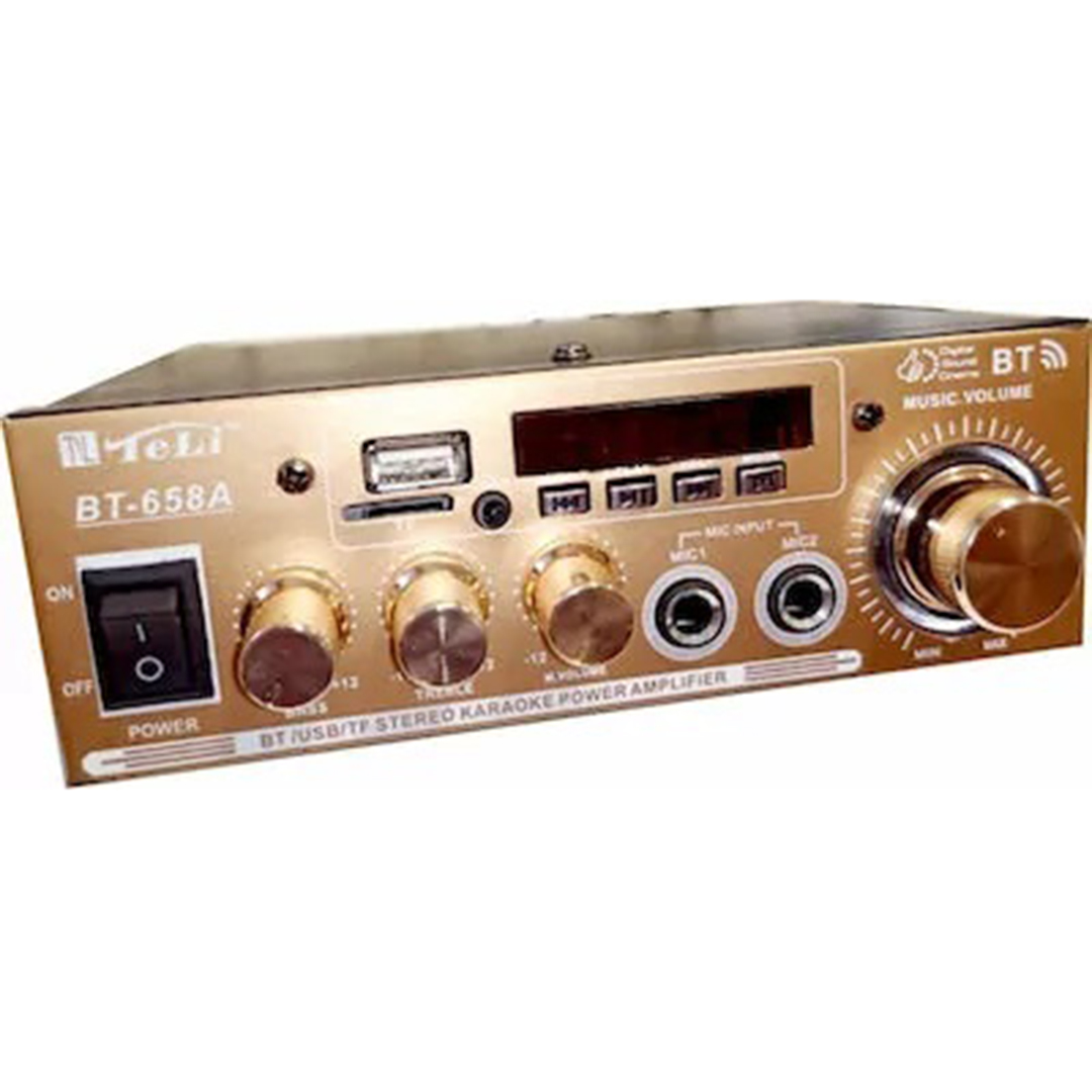 Ενισχυτής audio teli, karaoke, radio, bluetooth, usb, tf card, 30w με τηλεχειριστήριο BT BT-658A