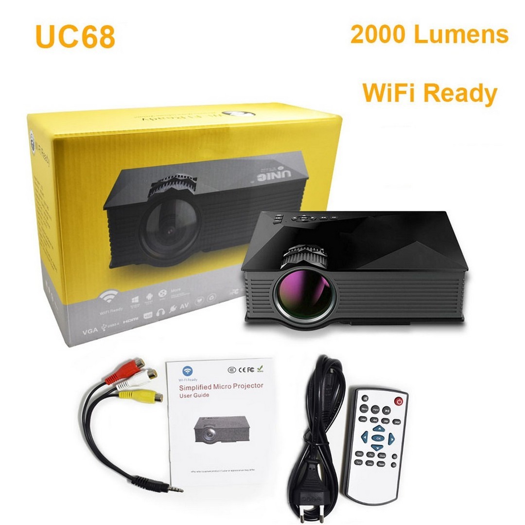Mini LED Projector 800 LUMENS - VGA/HDMI - 800x480p OEM UC68Β