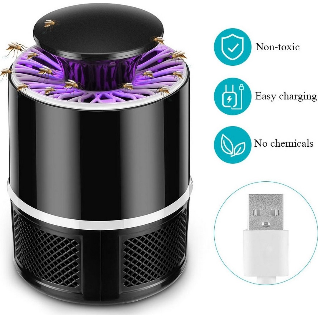 Σύστημα εξολόθρευσης κουνουπιών USB με ανεμιστήρα και φωτισμό LED - Mosquito killer