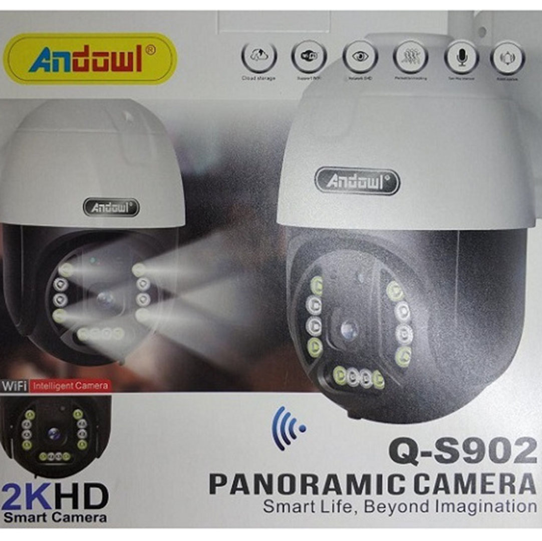 Πανοραμική εξωτερική αδιάβροχη κάμερα Andowl Q-S902 Wifi 2K HD Smart IP PTZ