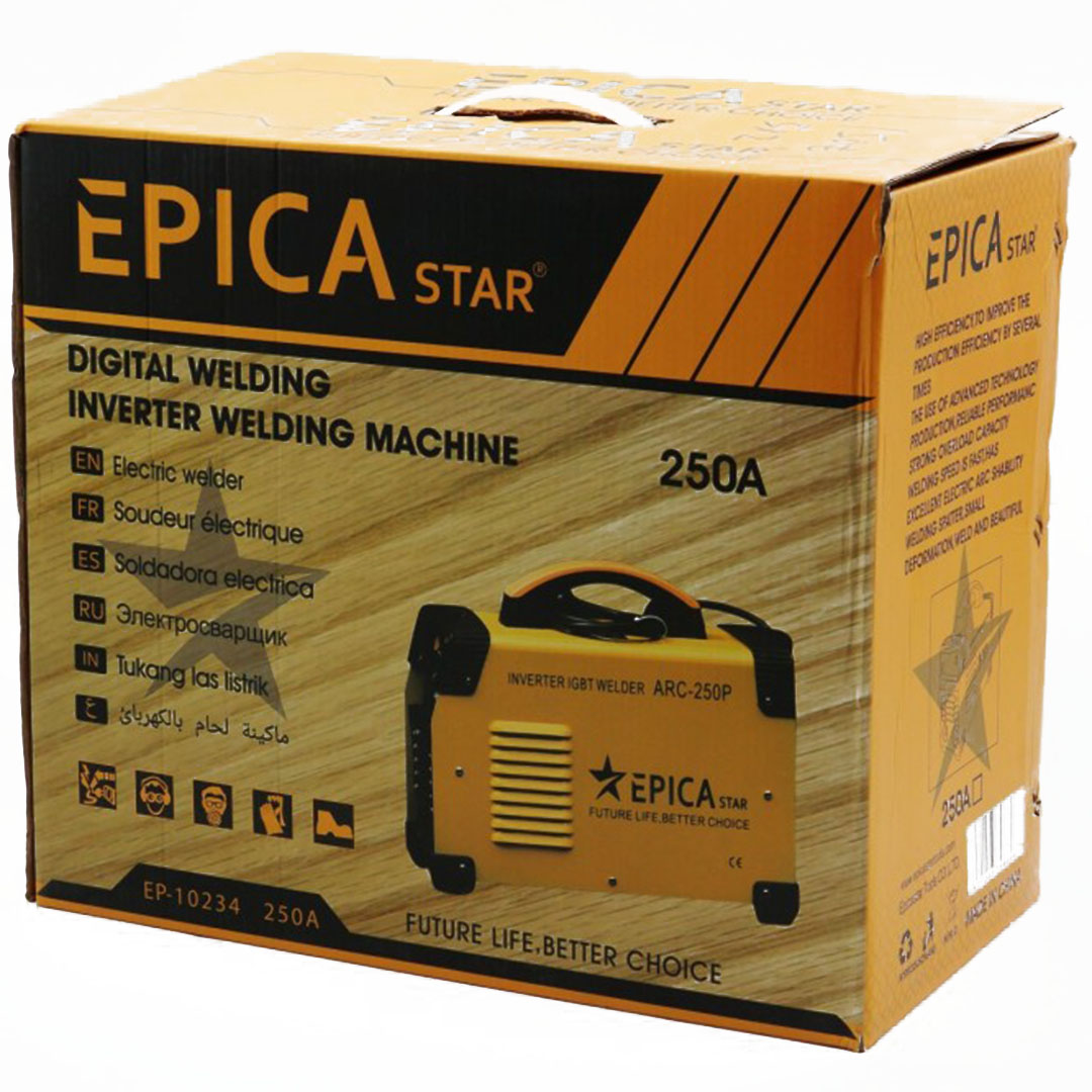Ηλεκτροκόλληση Inverter 250A (max) ηλεκτροδίου (MMA) EPICA STAR TO-EP-10234