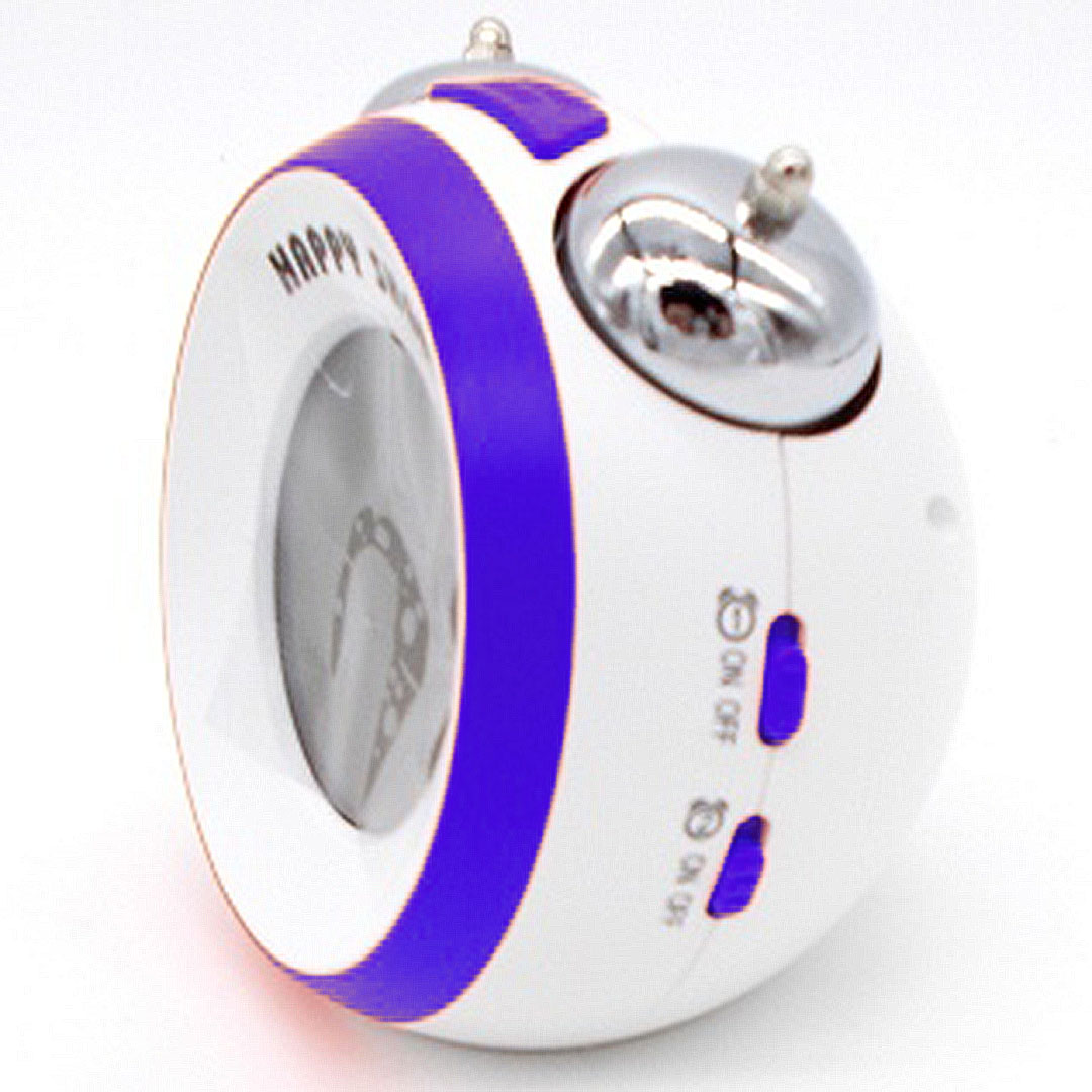 Ρολόι ξυπνητήρι με διπλό κουδούνι Happy Sheep HP664A σε μπλε χρώμα