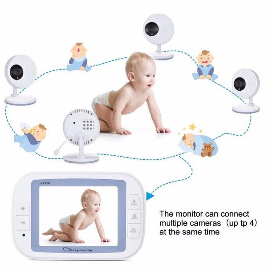 Ασύρματη ενδοεπικοινωνία μωρού με νανούρισμα και μέτρηση θερμοκρασίας