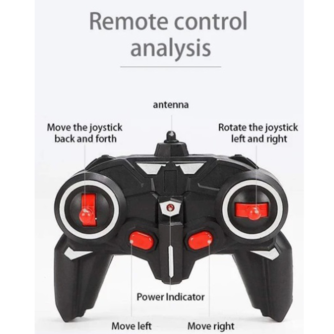 Τηλεκατευθυνόμενο επαναφορτιζόμενο τζιπ Rock Grawler Gesture Sensor Control Q-RC01 σε κόκκινο χρώμα