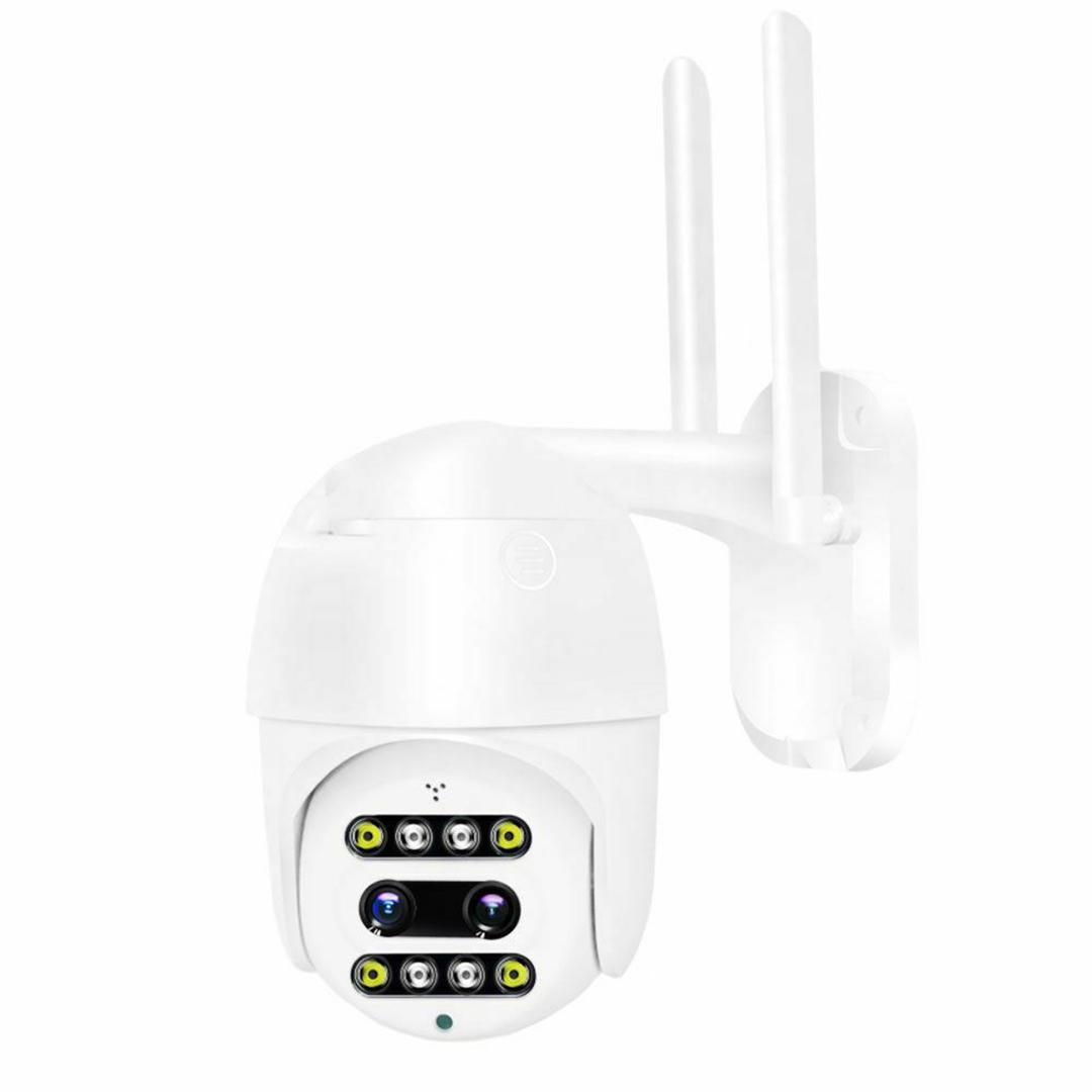 Αδιάβροχη IP κάμερα ασφαλείας 4K WiFi πανοραμική 360° με αμφίδρομη επικοινωνία Andowl Q-S2000X σε λευκό χρώμα
