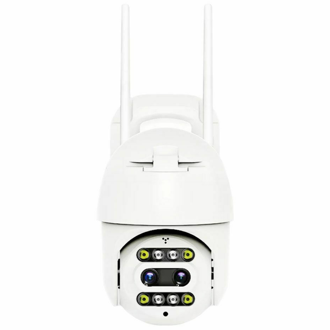 Αδιάβροχη IP κάμερα ασφαλείας 4K WiFi πανοραμική 360° με αμφίδρομη επικοινωνία Andowl Q-S2000X σε λευκό χρώμα